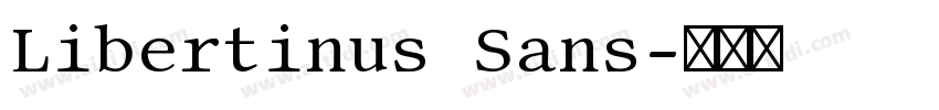 Libertinus Sans字体转换